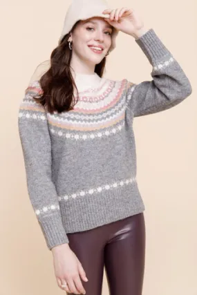 Nela Fairisle Pullover Sweater