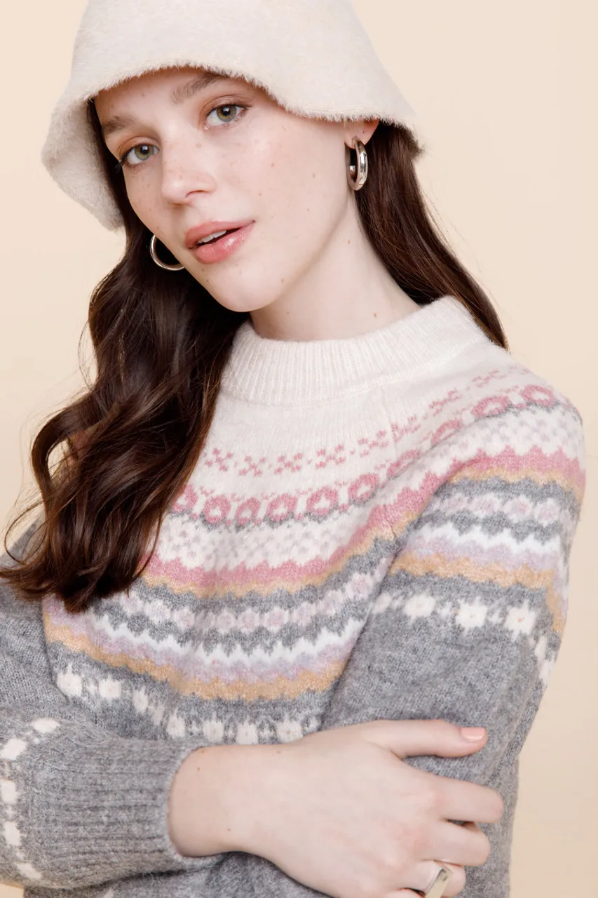 Nela Fairisle Pullover Sweater