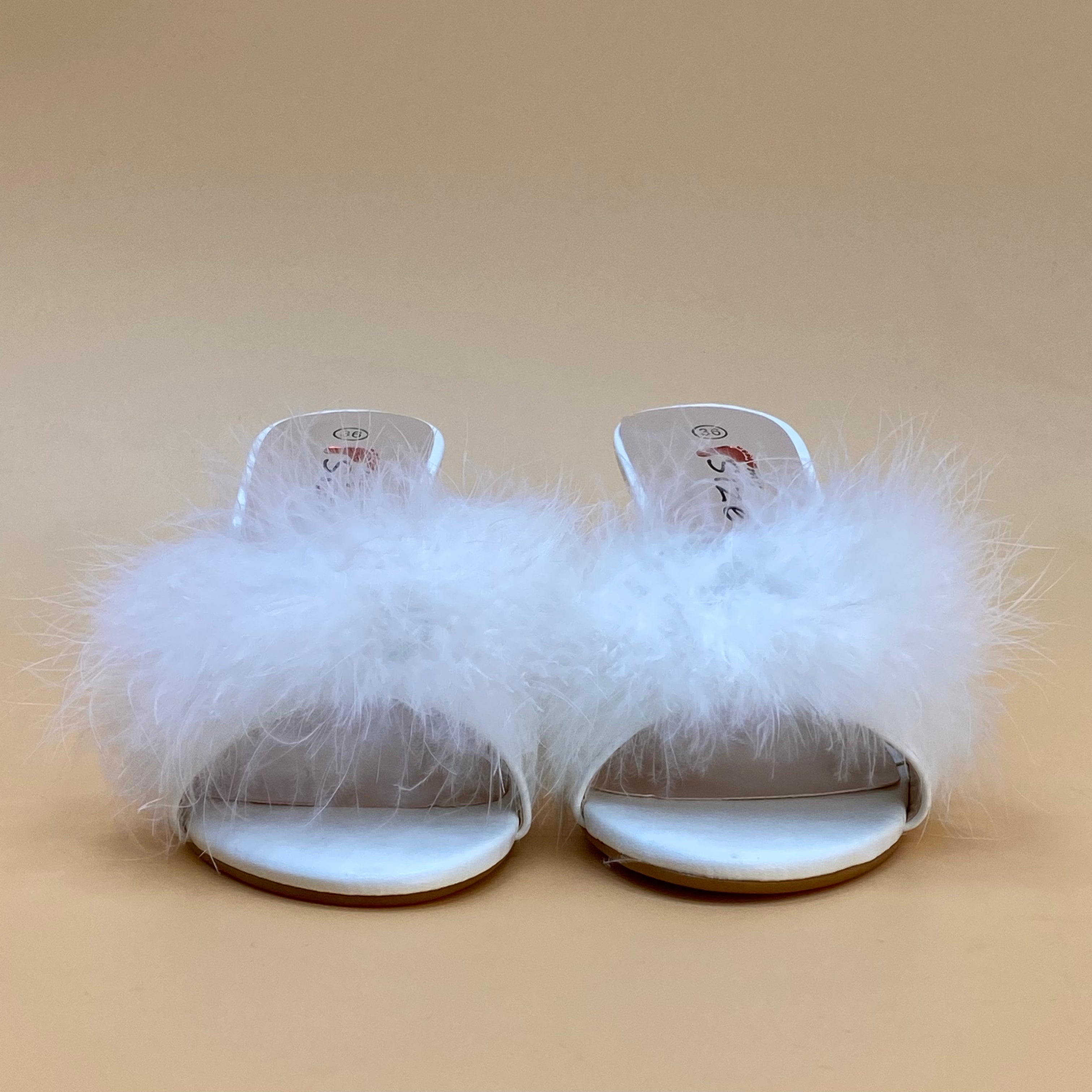 NEW, WOMEN SLIPPERS HEELS 8 CM  W175