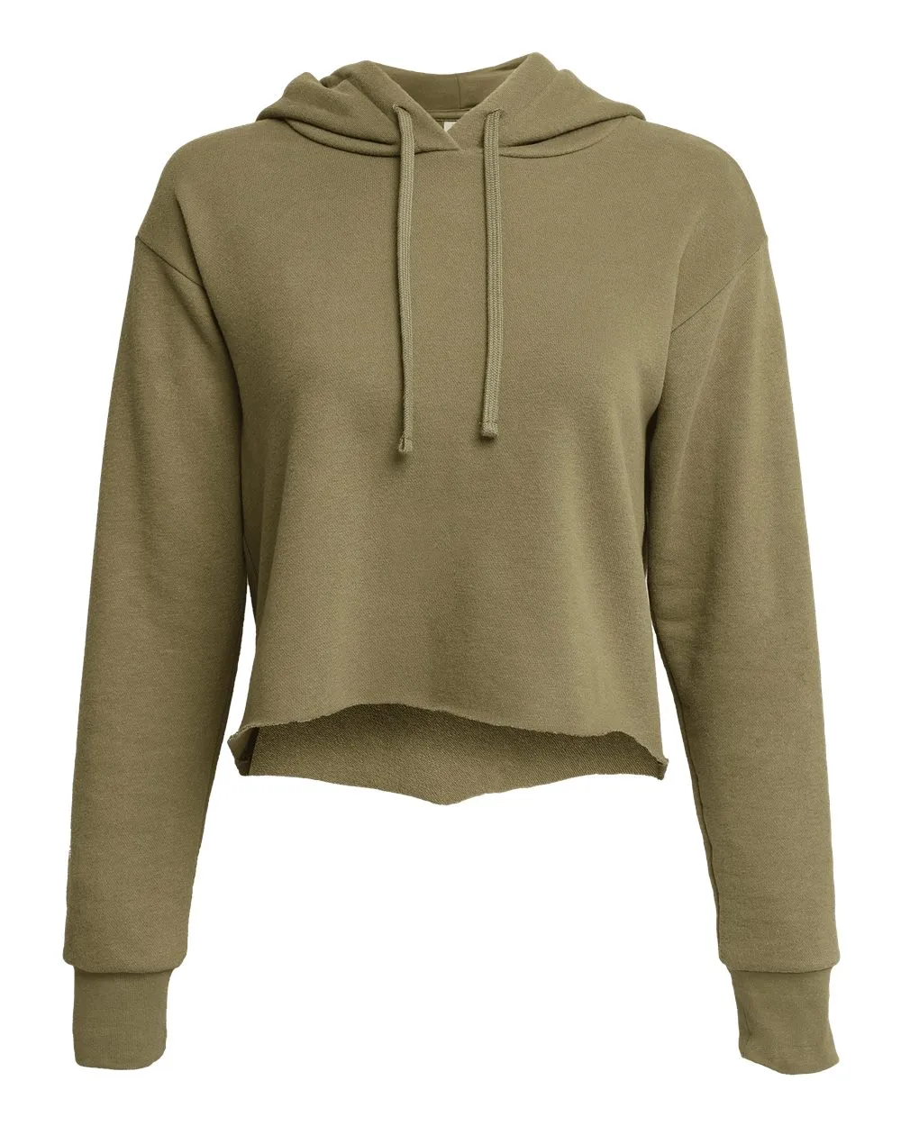 Next Level Women's Laguna Sueded Raw Edge Crop Hoodie