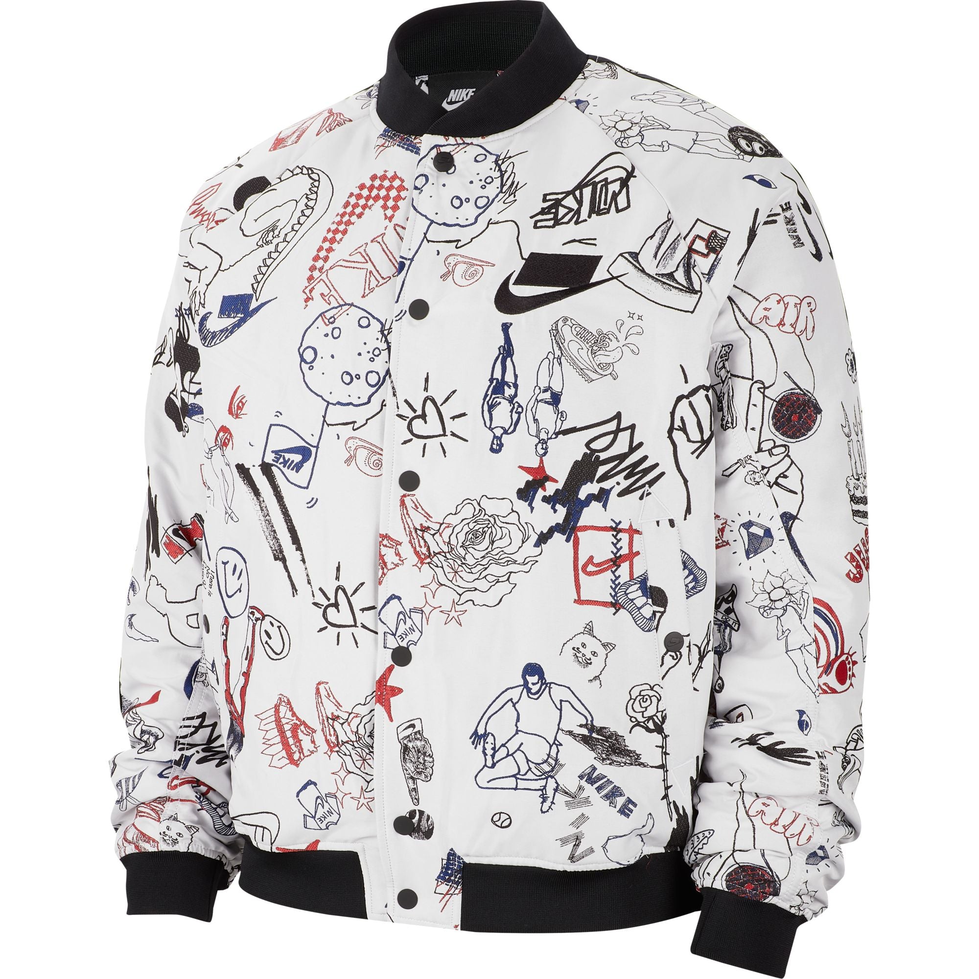 Nike Sportswear NSW All Over Print Bomber Men's Jacket White