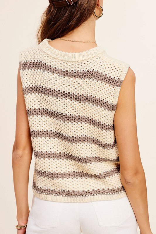 Nori Sleeveless Sweater Top