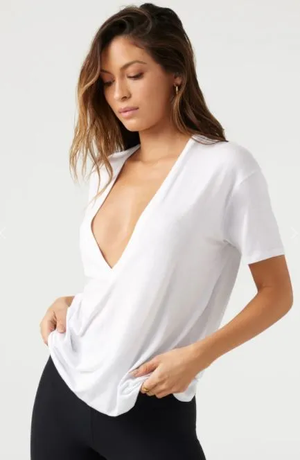 Plunge V Neck Tee