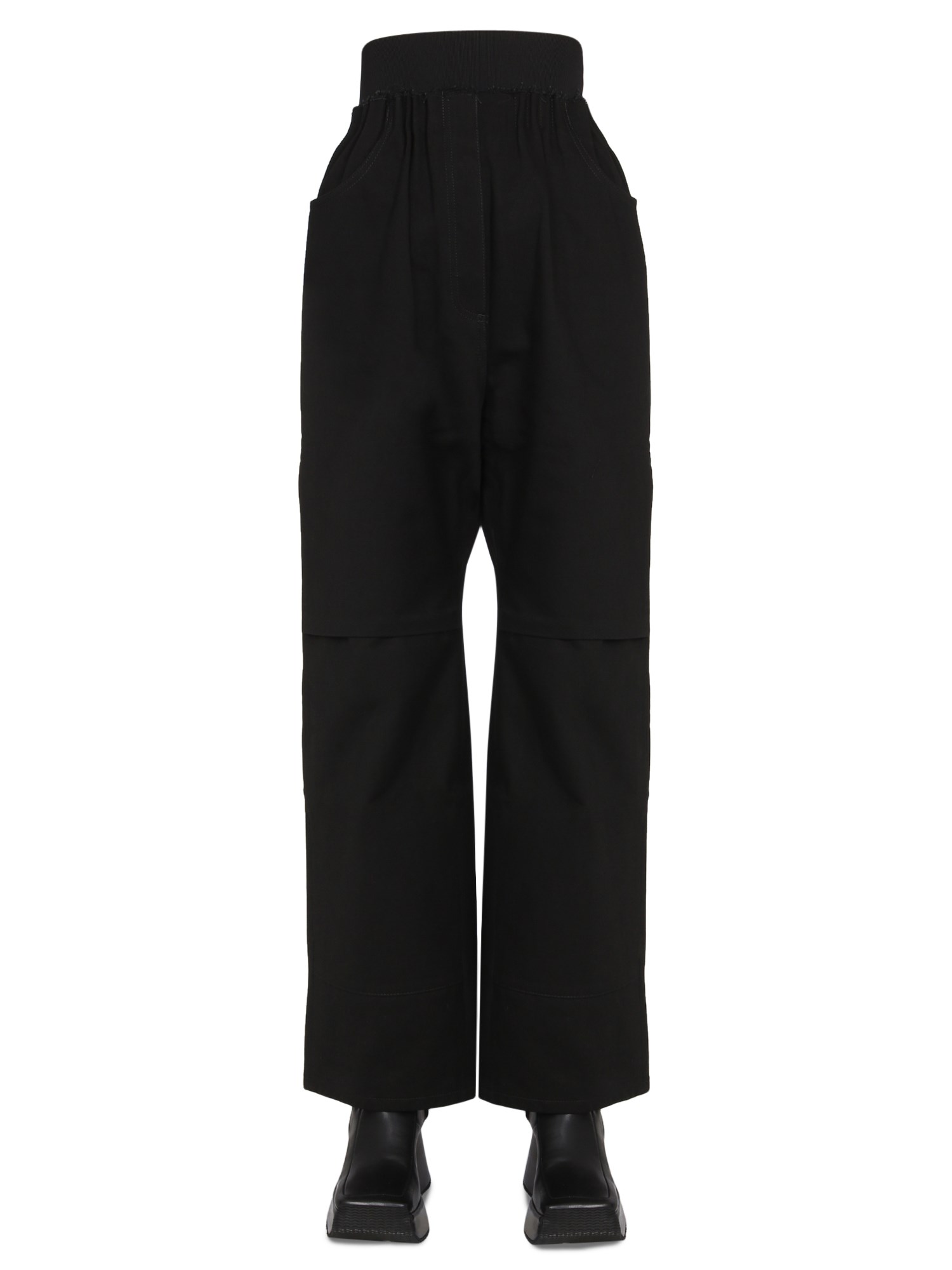 RAF SIMONS    HIGH WAIST COTTON PANTS