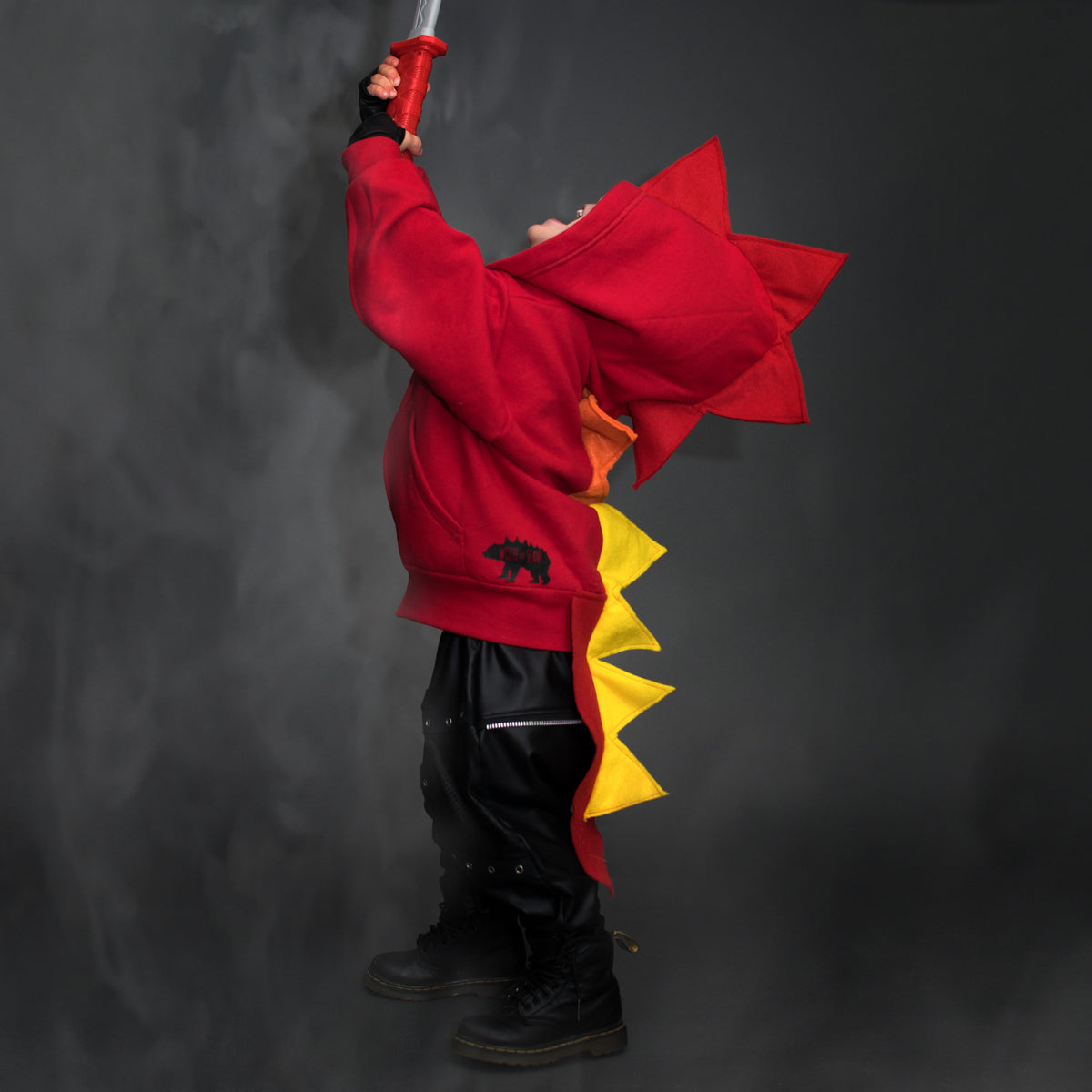 Red Dragon Hoodie With Tail - Fire Dragon