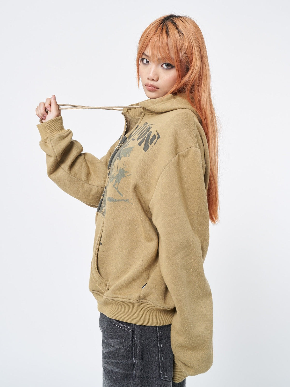 Revolution Oversized Zip Up Hoodie