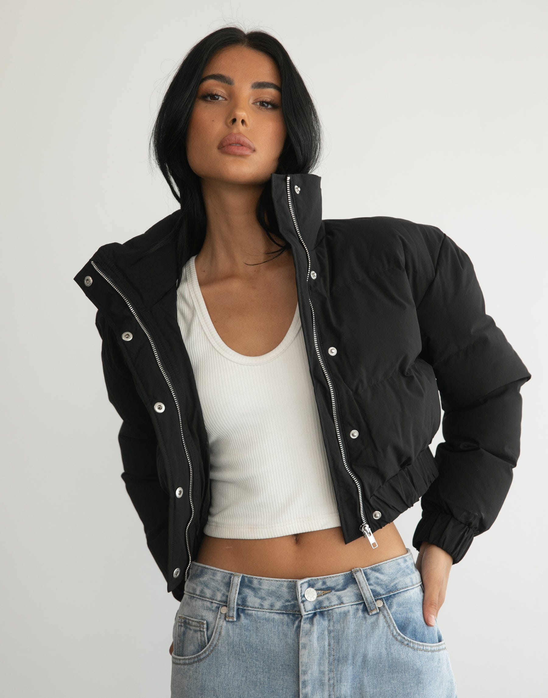 Robbie Puffer Jacket (Black)