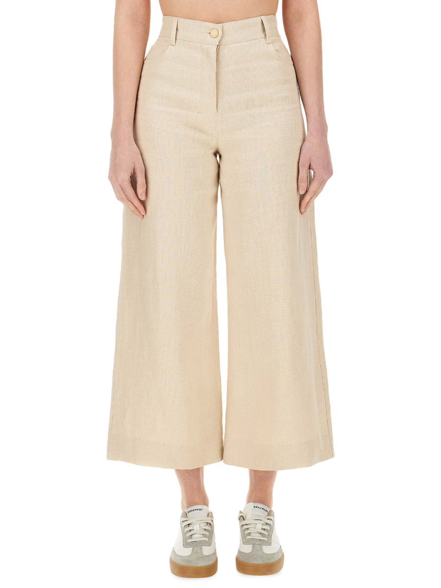 S MAX MARA    LINEN LAPO PANTS