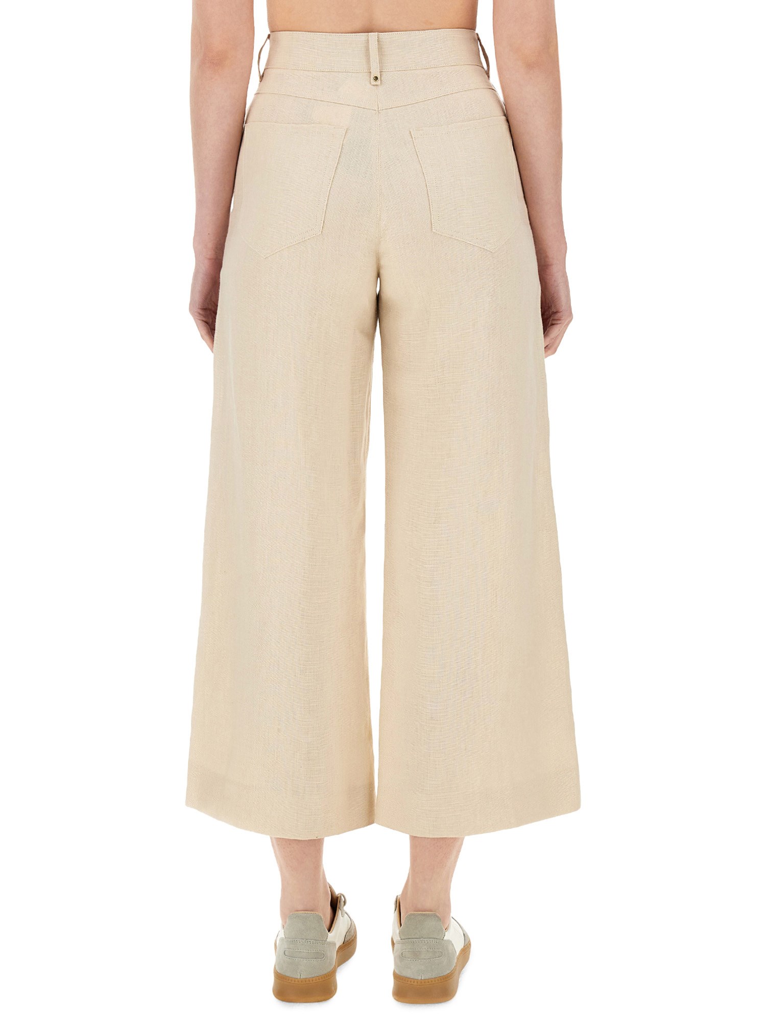 S MAX MARA    LINEN LAPO PANTS