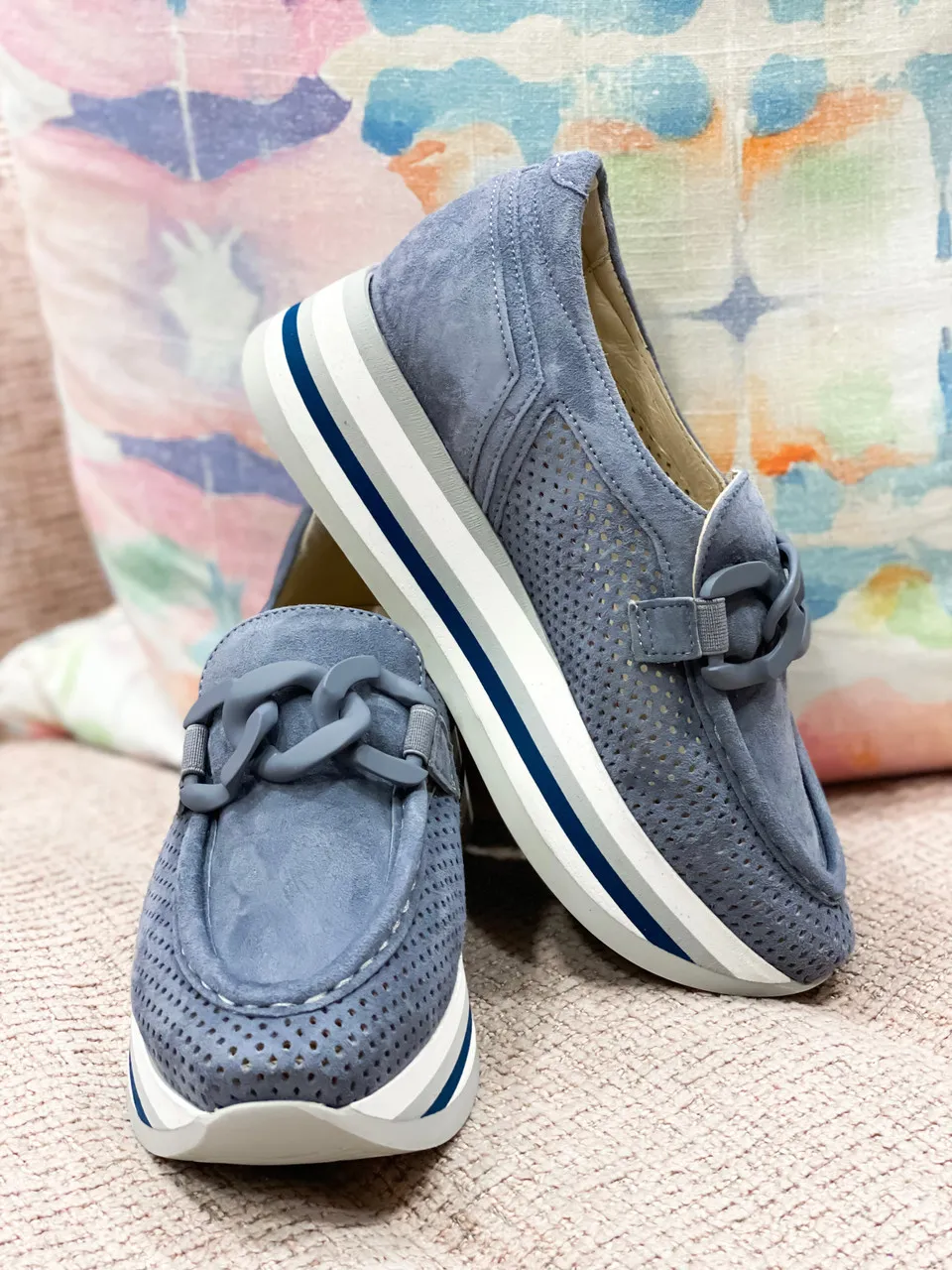 Softwaves Softwaves Cassie Slip-On Sneaker- Denim