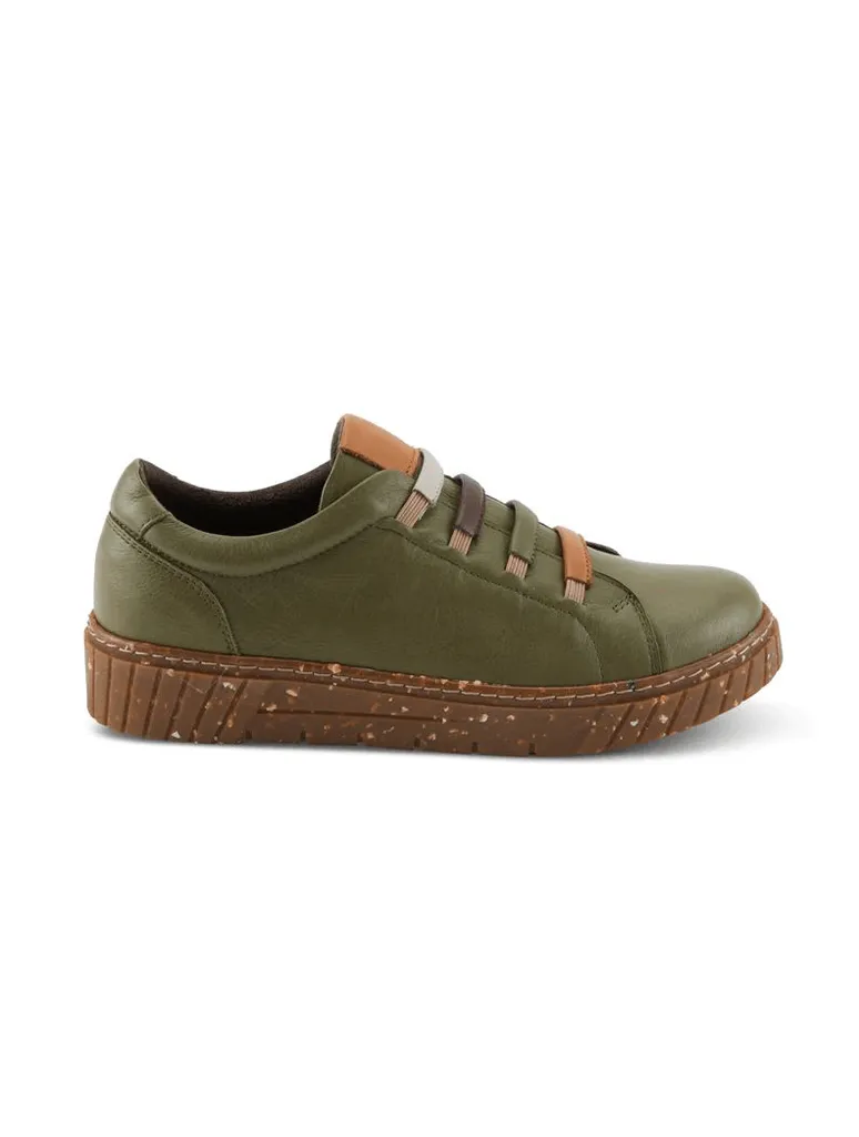 Spring Step Rugby Sneaker in Olive (Final Sale)