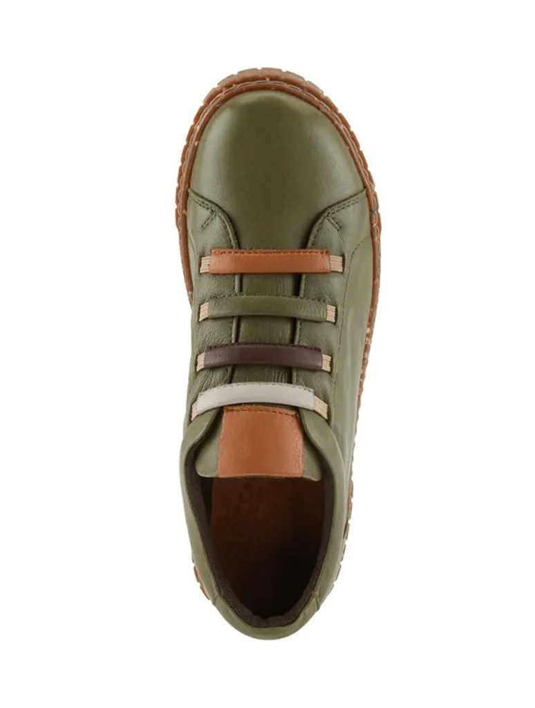 Spring Step Rugby Sneaker in Olive (Final Sale)