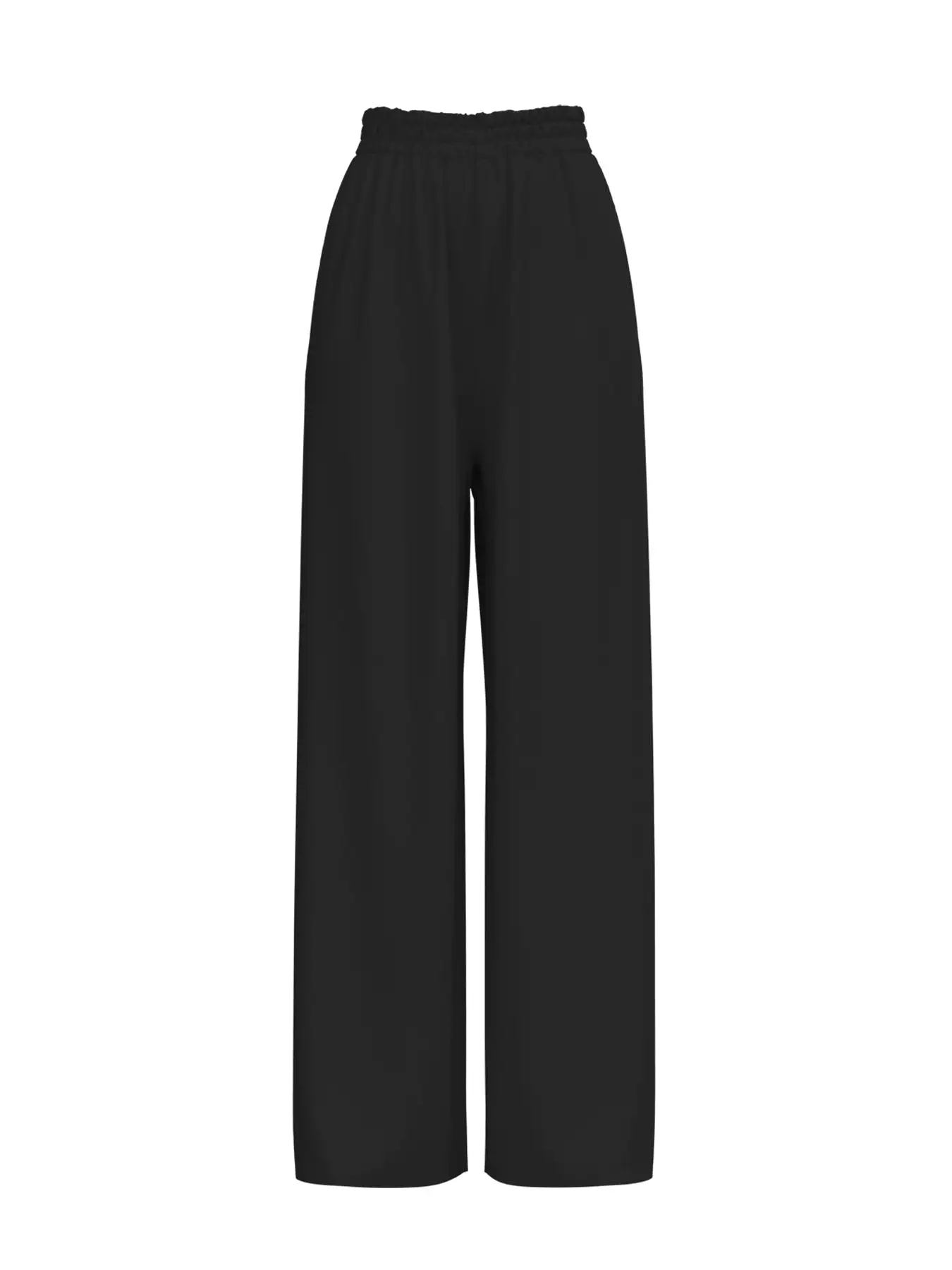 Sustainable Leer Pants - Solid Noir