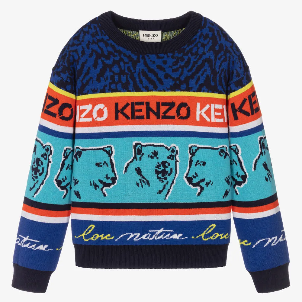 Teen Boys Blue Logo Sweater