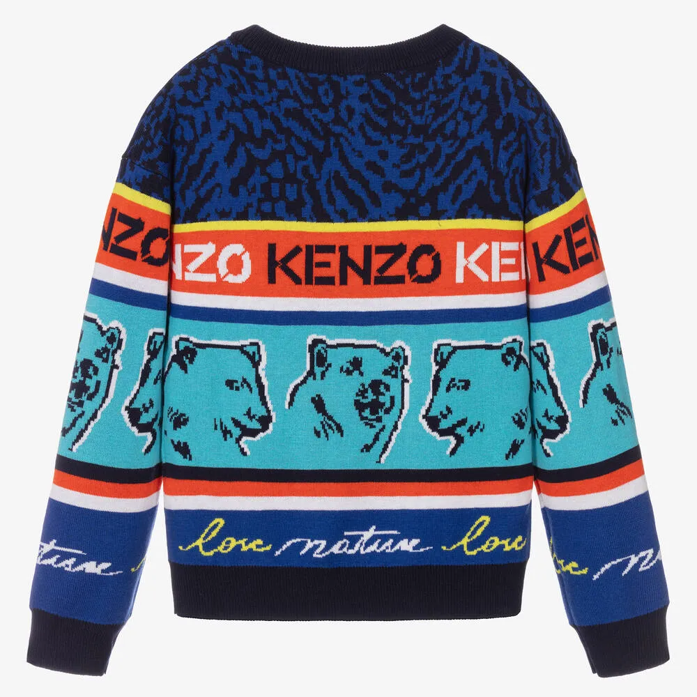 Teen Boys Blue Logo Sweater