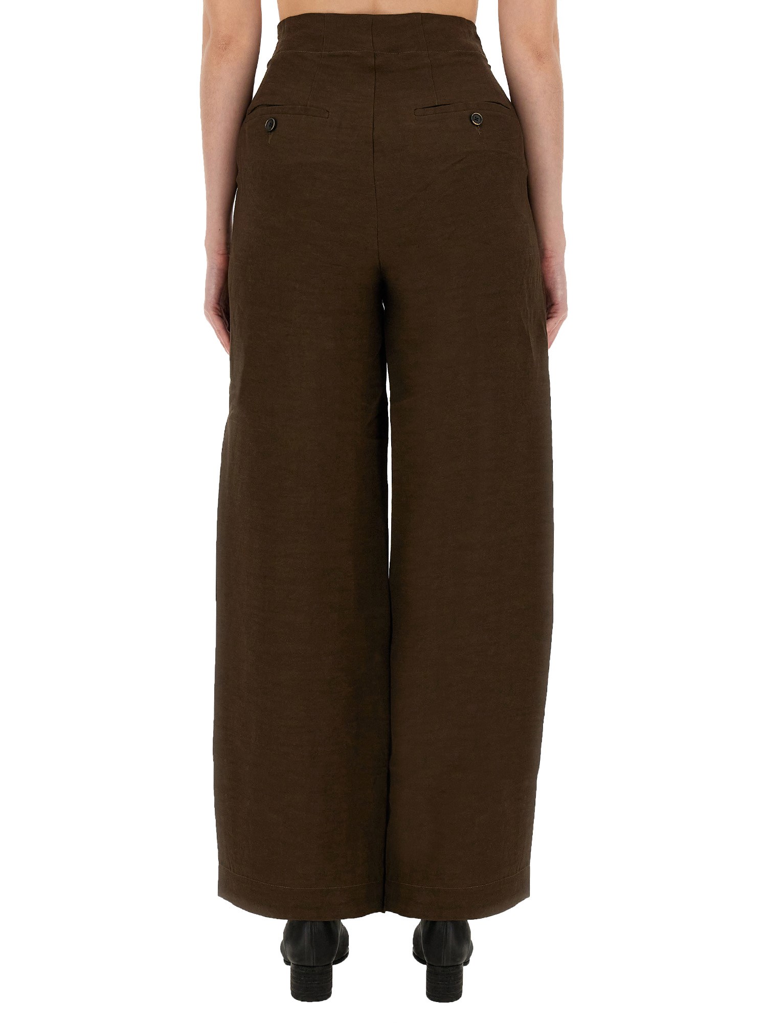 UMA WANG    LINEN BLEND PITTI PANTS