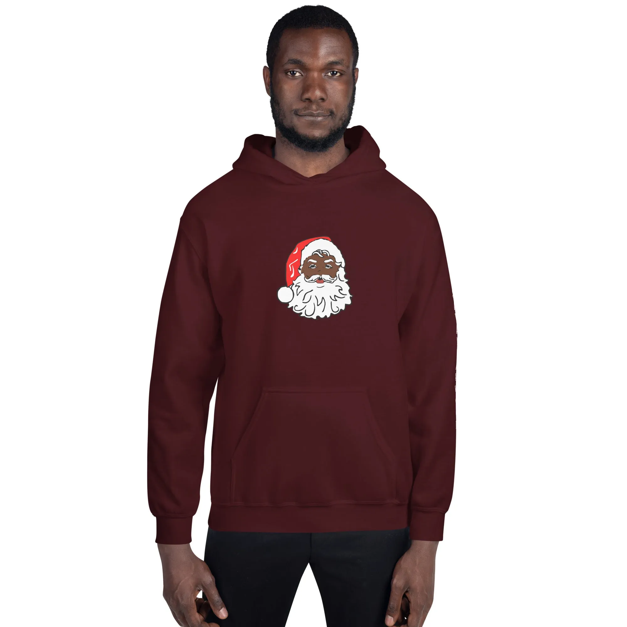 Unisex Hoodie African American Santa