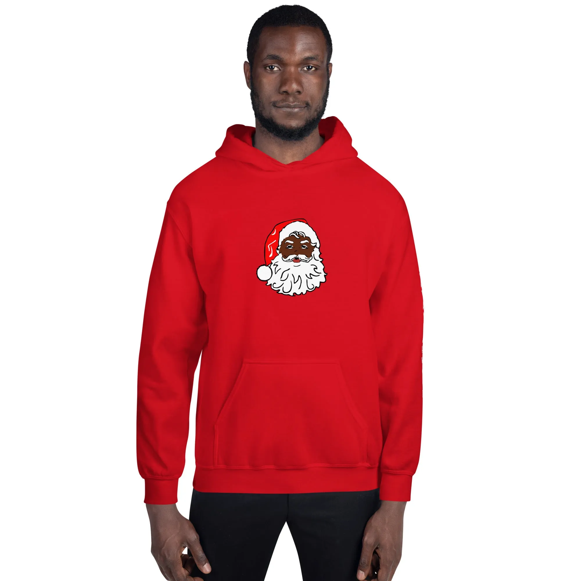 Unisex Hoodie African American Santa