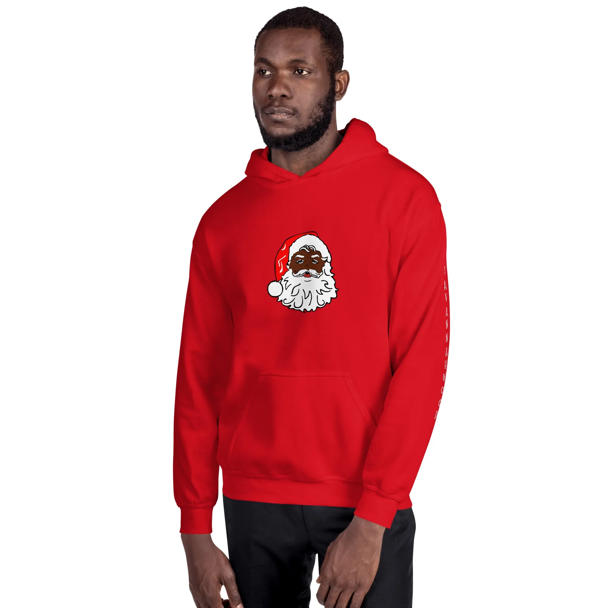 Unisex Hoodie African American Santa