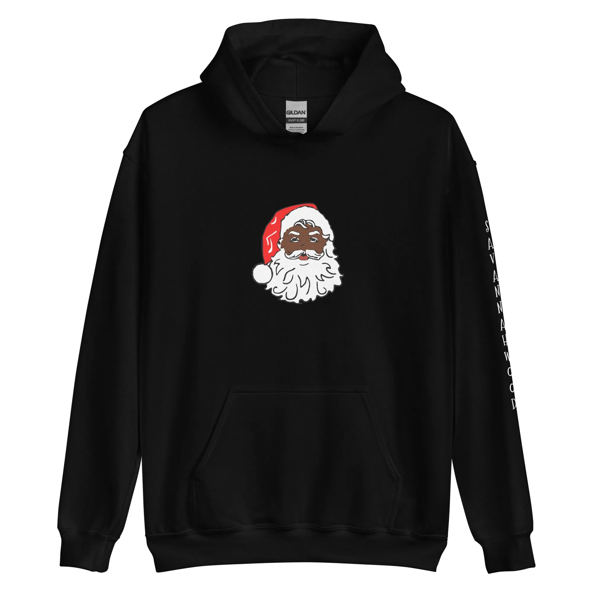 Unisex Hoodie African American Santa