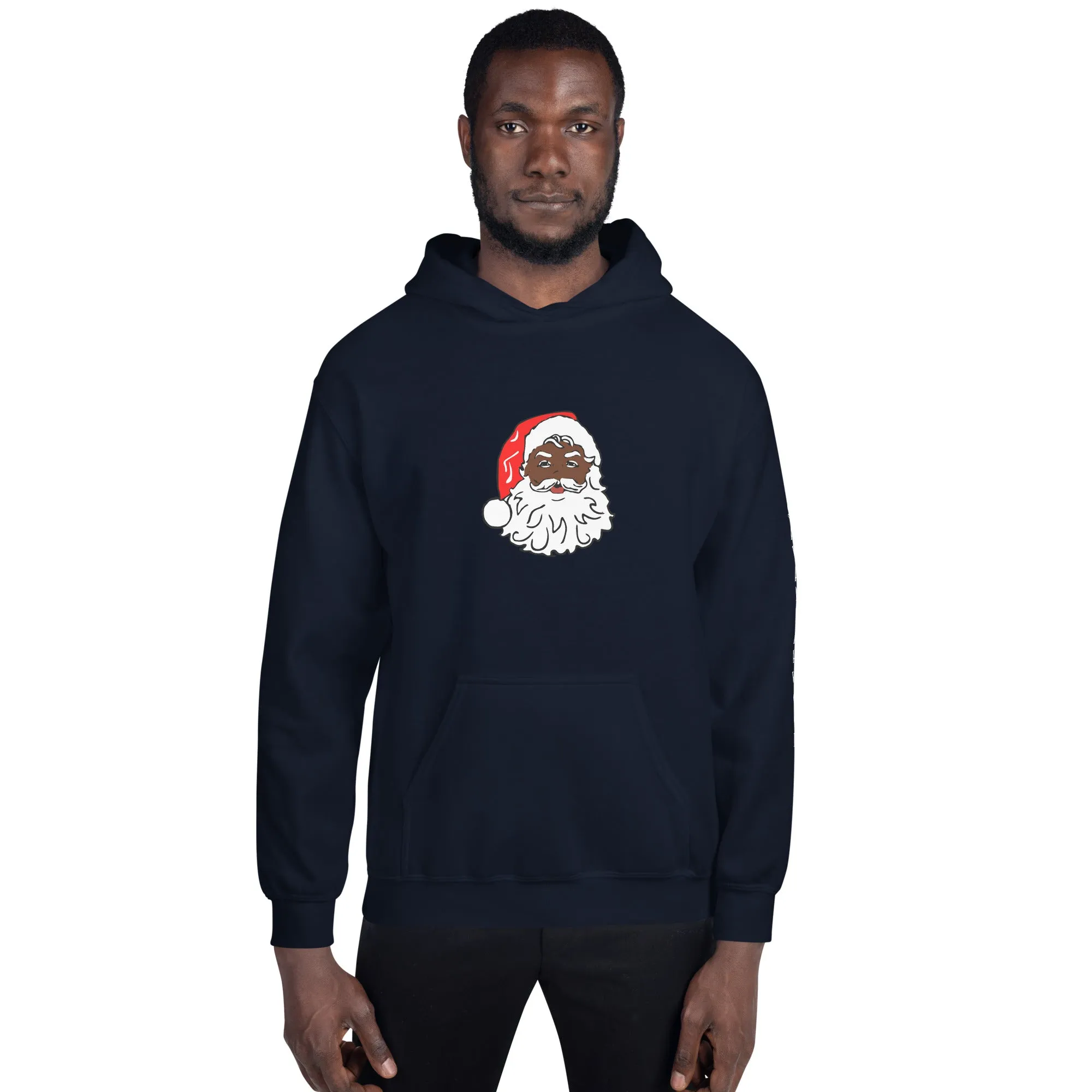 Unisex Hoodie African American Santa