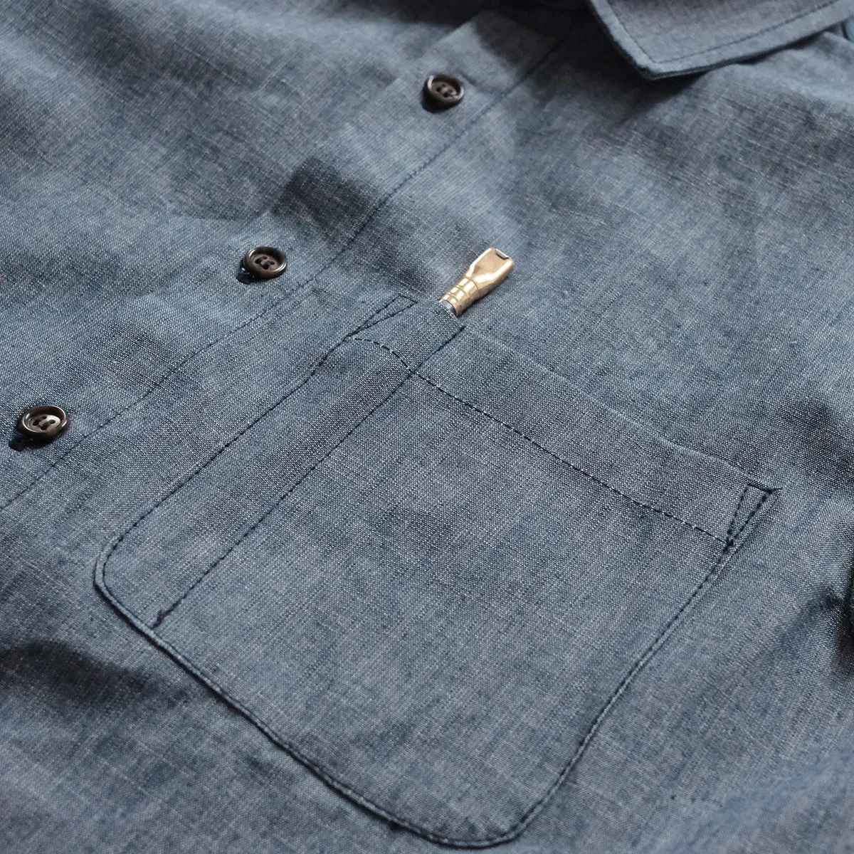 Weathervane Shirt –  Smoke Chambray