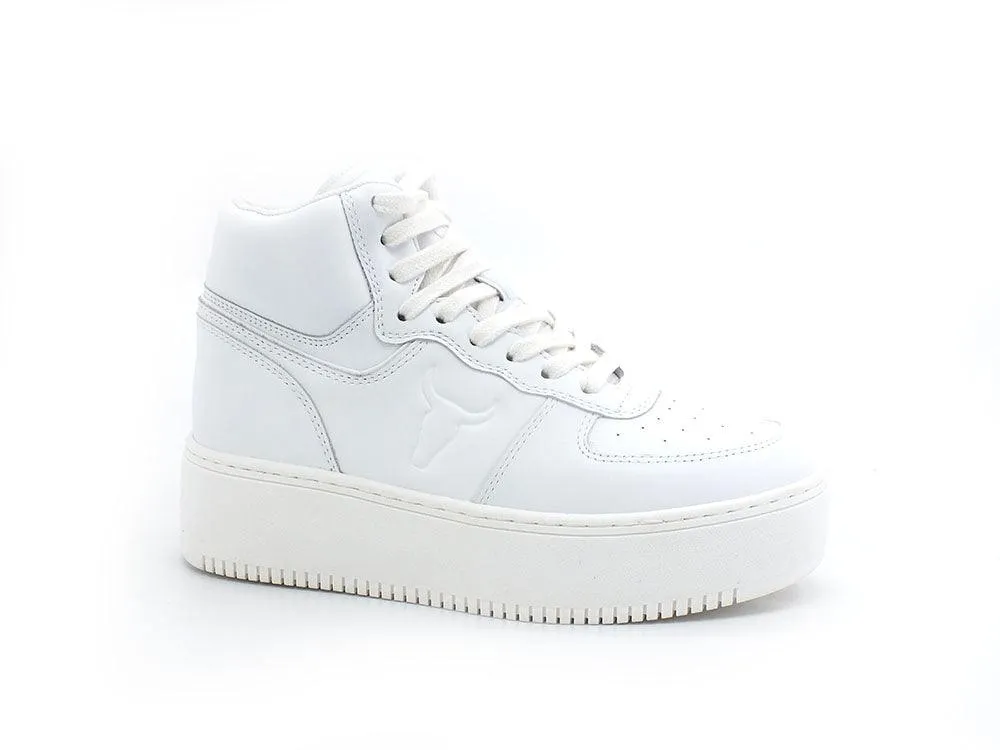 WINDSOR SMITH Sneaker Platform Hi White THRIVE