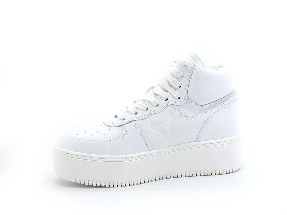 WINDSOR SMITH Sneaker Platform Hi White THRIVE