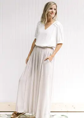 X Champagne Wide Leg Pants