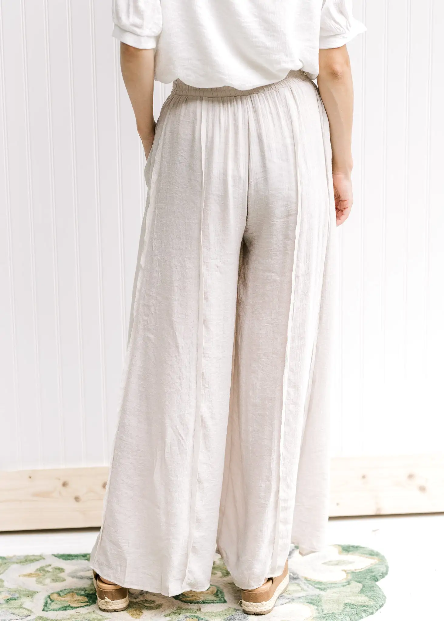 X Champagne Wide Leg Pants