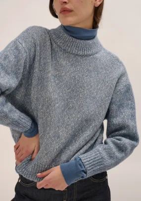 Zenin Alpaca Sweater - Storm Blue