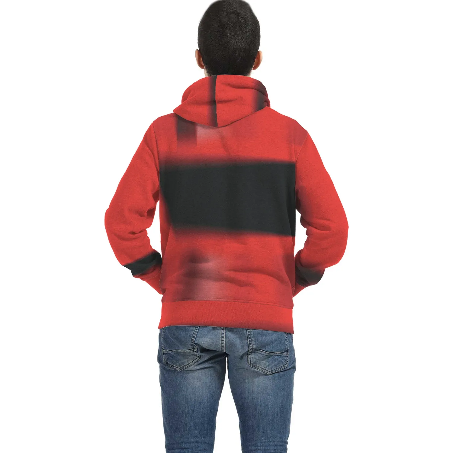 zip hoodie  red